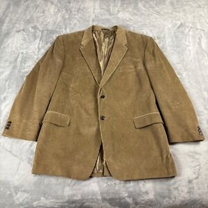 Calvin America Men's Tan Corduroy Casual Sport Coat Blazer Jacket‎ Size 48L